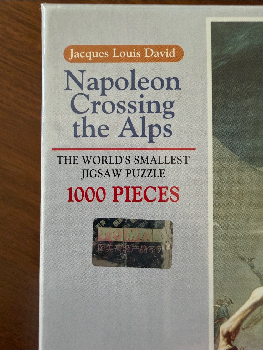 WORLD’S SMALLEST PUZZLE Napoleon Crossing the Alps 1000-Piece Jigsaw SEALED - Picture 2 of 4